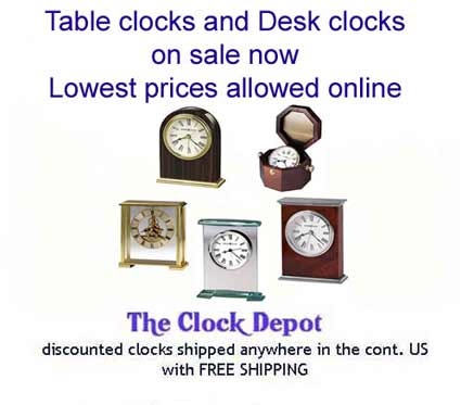 Desk and Table Clocks for Sale