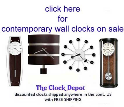 Contemporary Wall Clocks on Sale