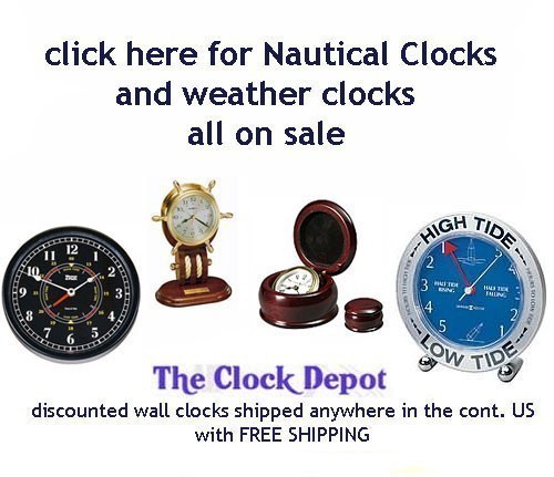 Click here to see our complete selection of Weather and Nautical Clocks on sale now 
