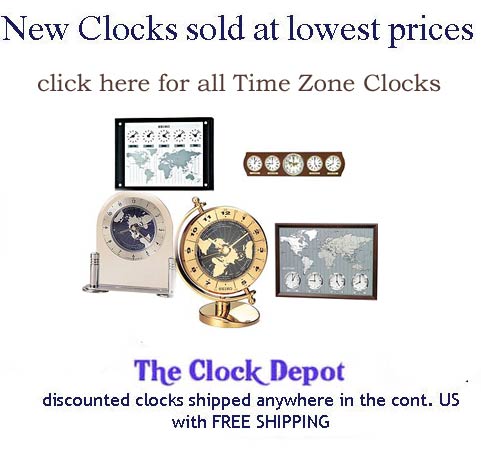 World Time Clocks On SAle