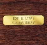 Engraved Heirloom Plate, Our gift to you, engraved with your name and special date.