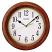 Detailed image of the Seiko QXA522BLH Wood Frame Wall Clock