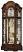 Detailed image of the Howard Miller Majestic II 610-939 Curio Grandfather Clock
