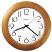Detailed image of the Howard Miller Santa Fe Oak Wall Clock 625-355