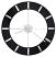 High Resolution Image of the Howard Miller Onyx 625-602 Large Contemporary Wall Clock