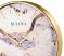 polished from gold frame detail on the Bulova C4864 Stonemont Marble Wall Clock