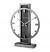 Detailed Image of Bulova B1864 Silver Streak Desk / Mantle Clock