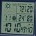 LCD Display closeup of the Bulova Forecaster B1708 Digital Weather Station