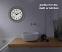 Room detail of the Bulova C4865 Night Vision Illuminated Wall Clock
