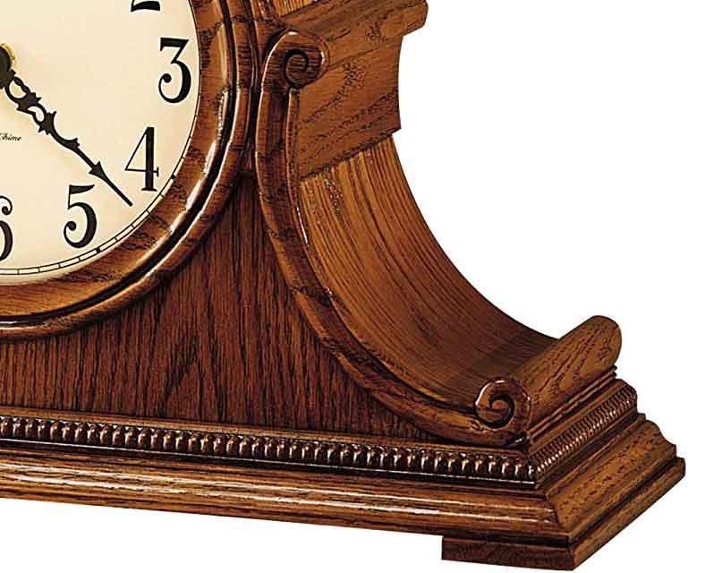 Howard Miller Anthony Mantel Clock 635-113 Oak Yorkshire with Quartz & Dual-Chime Movement 