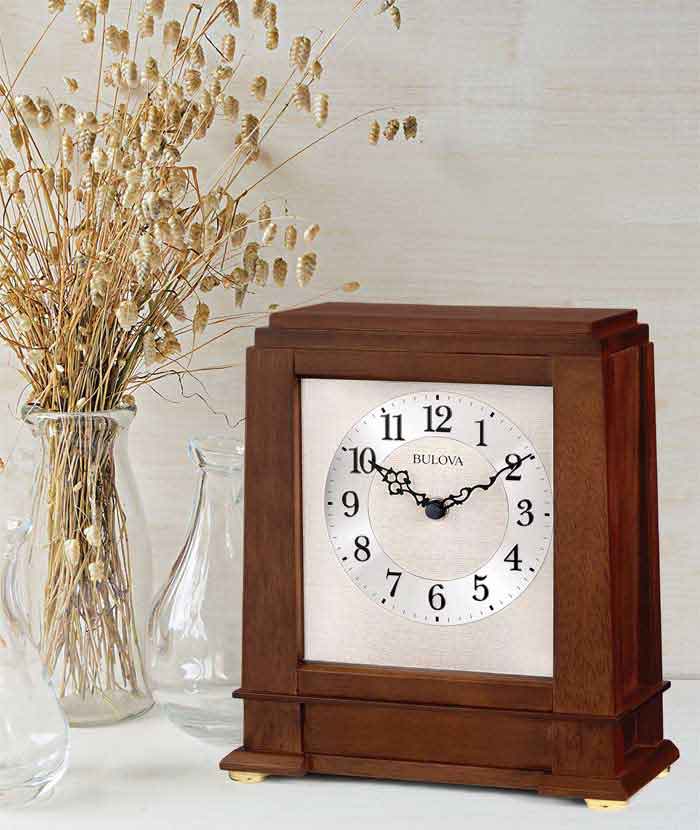 Bulova B1500 Kingston Chiming Mantel Clock - The Clock Depot