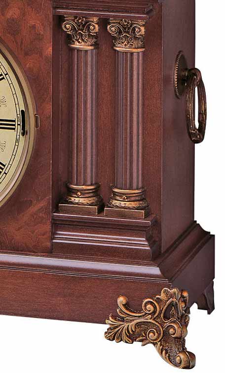 World Time with Quartz Movement Howard Miller Global Time Mantel Clock 635-212 Metal Nickel Case