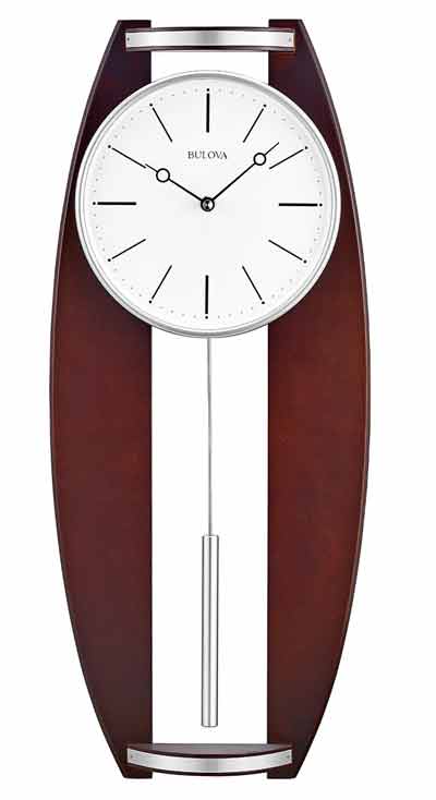 Bulova C4896 BelAire Modern Wall Clock