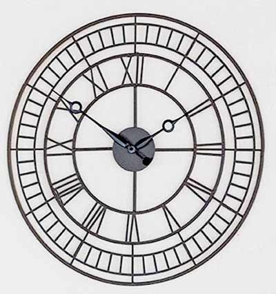 Hermle 42015 Diane Metal Two Tone Wall Clock