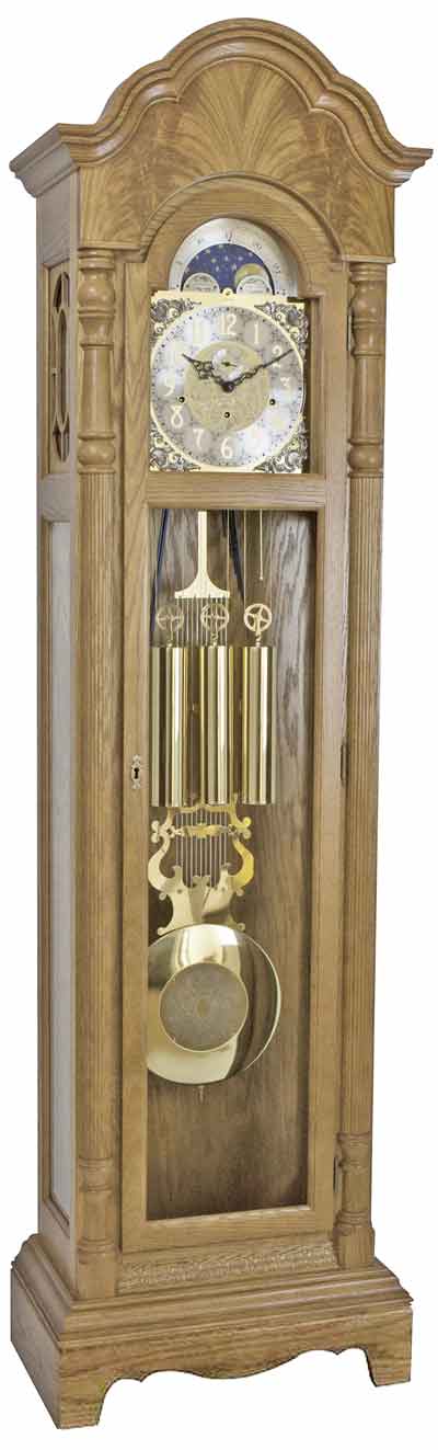 Hermle Rutland Light Oak 010809-I91161 Grandfather Clock