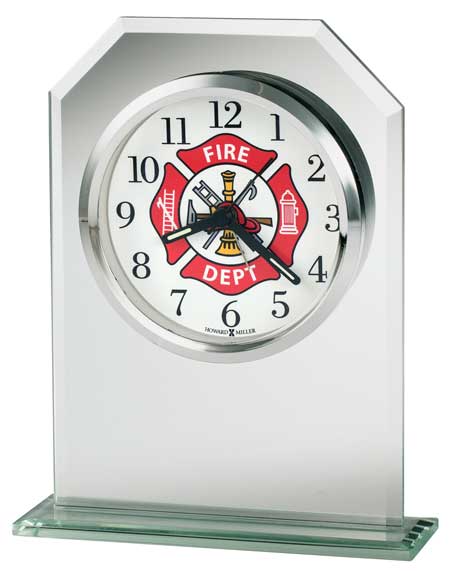 Howard Miller Valiant Firefighter Desk Alarm Clock  645-778