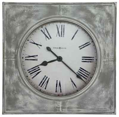 Howard Miller Bathazaar 625 622 Rustic Wall Clock The Depot - Large Rustic Wall Clock White