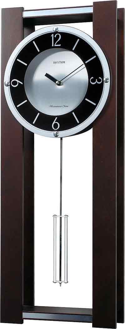 Rhythm CMJ541UR06 Contemporary Chiming Wall Clock