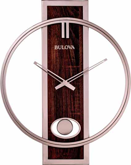 Bulova C4117 Phoenix Modern Large Wall Clock