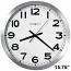Howard Miller Spokane 625-450 Brushed Silvertone Wall Clock