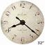 Howard Miller Enrico Fulvi 620-369 Large Wall Clock