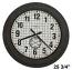 Howard Miller Grid Iron Works 625-625 Large Wall Clock