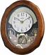 Rhythm 4MH419WU06 Joyful Timecracker Oak Small World Clock