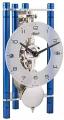 Hermle Lakin 23025-Q70721 Keywound Table Clock in Blue