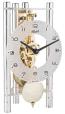 Hermle Lakin 23022-X40721 Keywound Table Clock in Silver / Brass Gears