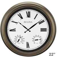Bulova C4886 Vineyard Illuminated Wall Clock