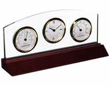 Bulova B2835 Weston Desktop Weather Center Clock