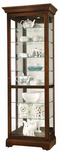 Howard Miller Chesterbrook 680-658 Cherry Curio Cabinet