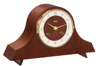 Hermle Fifties Retro Walnut Keywound Mantel Clock