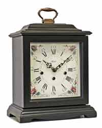 Hermle Austen HNA22518-740340 Keywound Mantel Clock in Black