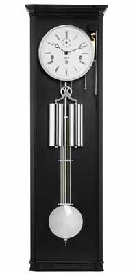Hermle William 71009-740351 Chiming Regulator Clock in Black