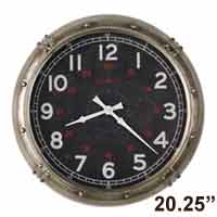Howard Miller Riggs 625-717 Large Nautical Style Wall Clock