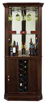 Howard Miller Piedmont III 690-007 Corner Wine Cabinet