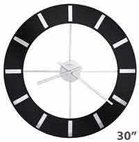 Howard Miller Onyx 625-602 Large Contemporary Wall Clock