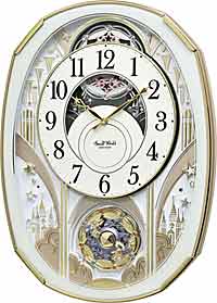 Rhythm 4MH430WR03 Princess Palace Musical Clock