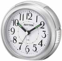 Rhythm CRE858NR19 Petite Quiet Sweep Alarm Clock