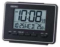 Seiko QHL096KLH Everything Digital Alarm Clock in Black