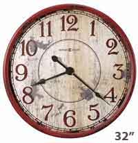 Howard Miller Back 40 625-598 Large Rustic Wall Clock