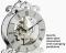 Open gear movement of the Finish detailed of Bulova Wentworth B2025 Mantel Clock