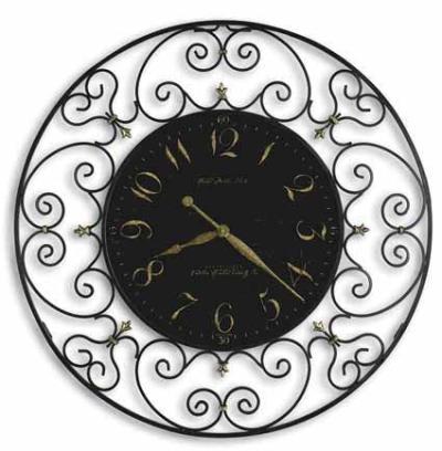 Howard Miller Joline 625-367 Scrolled Iron Wall Clock
