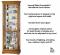 features of the Chesterfield II 680-288 Oak Curio Cabinet