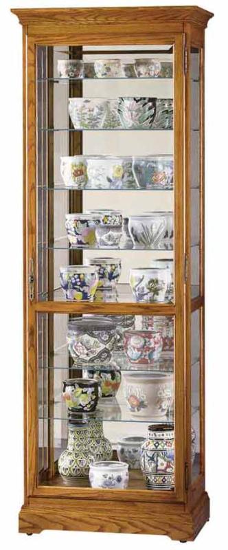 Howard Miller Chesterfield II 680-288 Oak Curio Cabinet