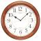 Detailed image of the Seiko QXA129BLH Yorkton Wooden Wall Clock