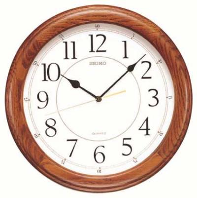Seiko QXA129BLH Yorkton Wooden Wall Clock