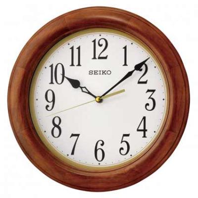 Seiko QXA522BLH Wood Frame Wall Clock