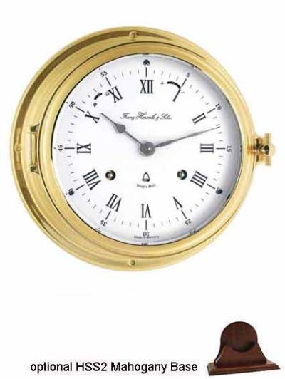 Hermle 35065-000132 Captain's Keywound Ships Bell Clock